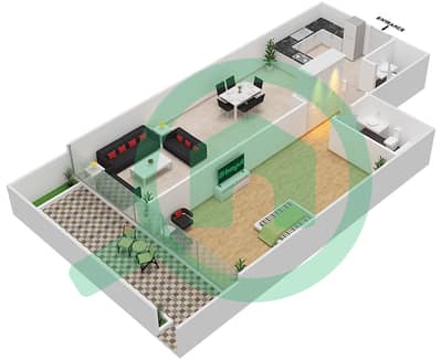 City Apartments - 1 Bedroom Apartment Unit 103 Floor plan