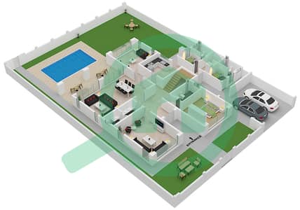 Bermuda Villas - 4 Bedroom Villa Type C Floor plan