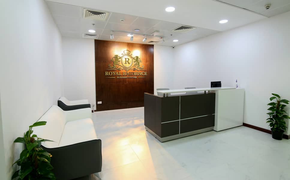 Furnished Offices with amazing Burj Khalifa and Sea Side View