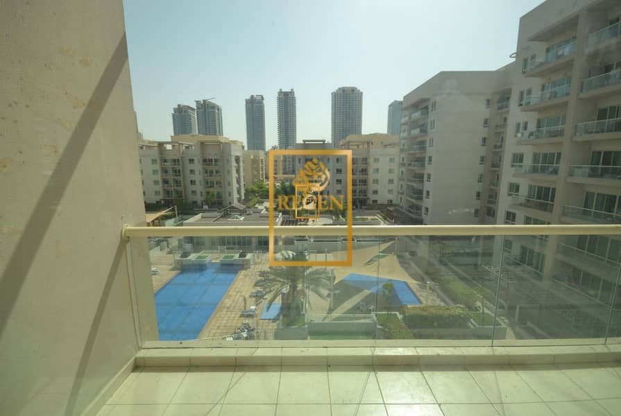 2 Pool Facing - Two Bedroom Hall with Study Apartment in The Greens