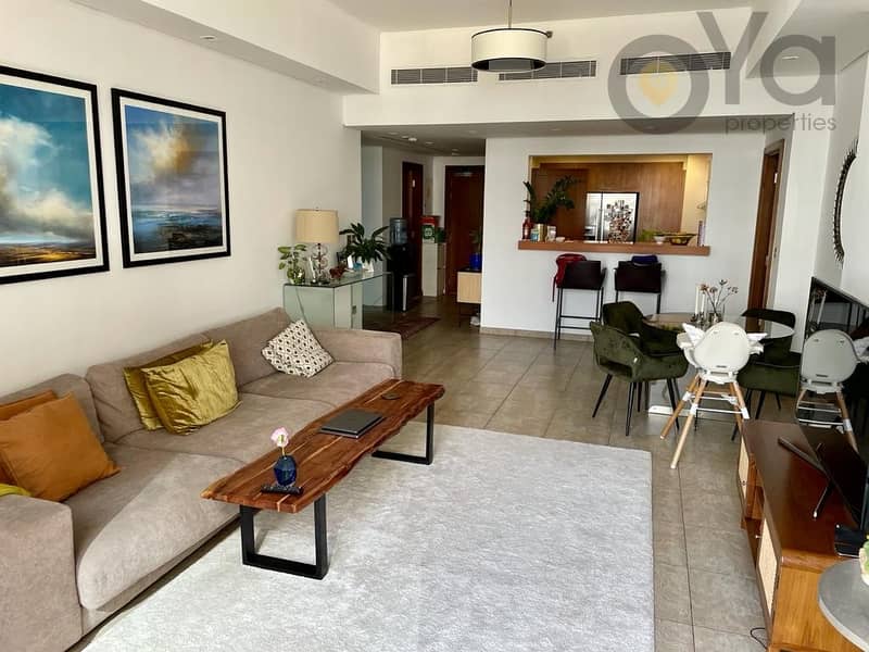 2 BR + M | Full Sea and Partial Palm  View