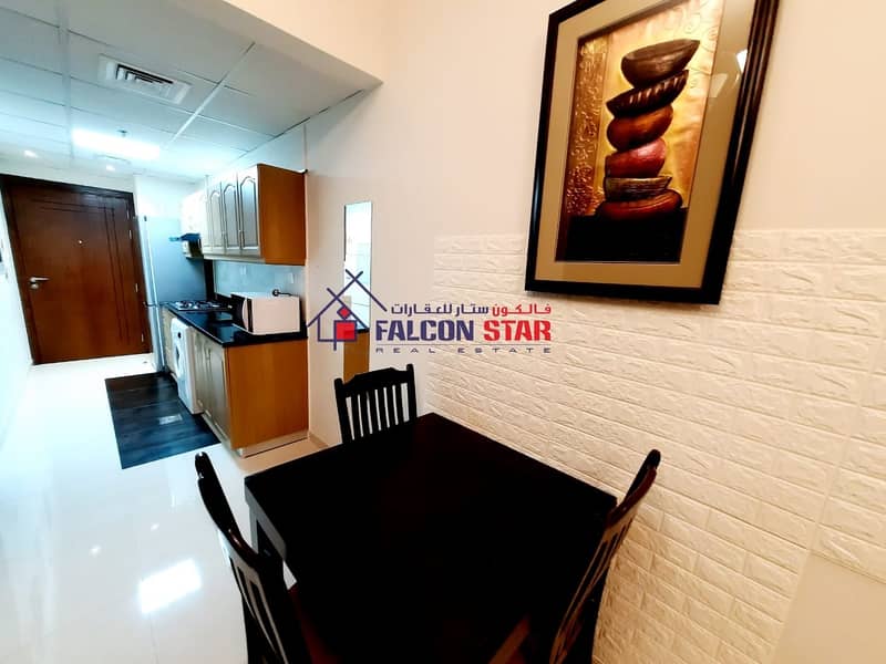 4 DEWA CHILLER CONNECTED | PAY 2700/M FURNISHED STUDIO