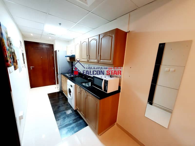 7 DEWA CHILLER CONNECTED | PAY 2700/M FURNISHED STUDIO