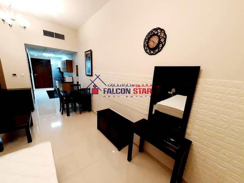 8 DEWA CHILLER CONNECTED | PAY 2700/M FURNISHED STUDIO