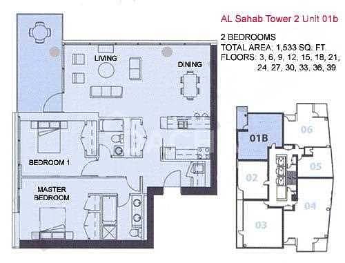 12 Full Marina View / Two Bed / Spacious