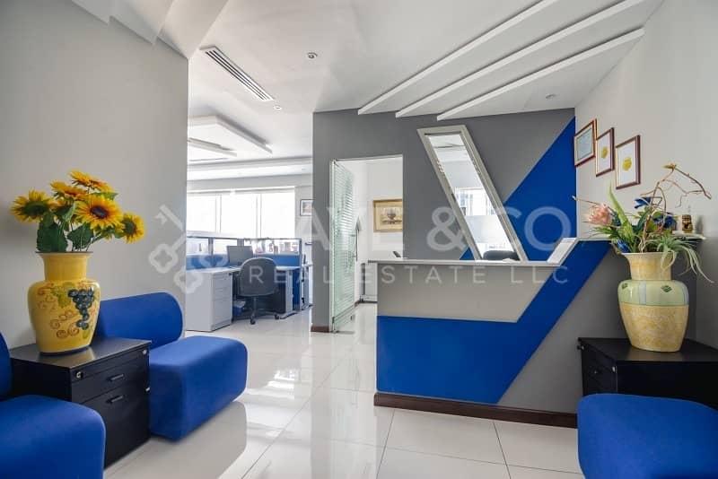8 Office | Fully  Furnished | Low Floor | Great View