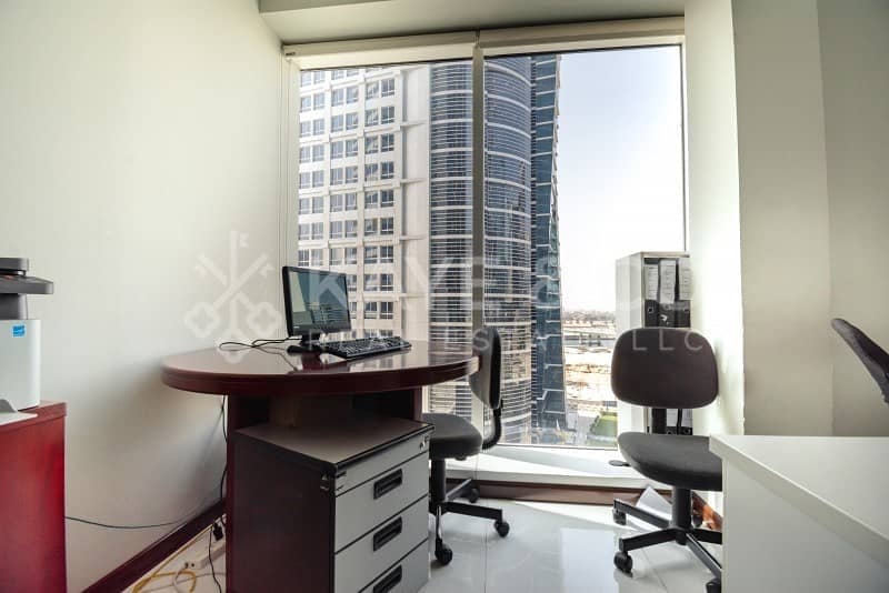 9 Office | Fully  Furnished | Low Floor | Great View