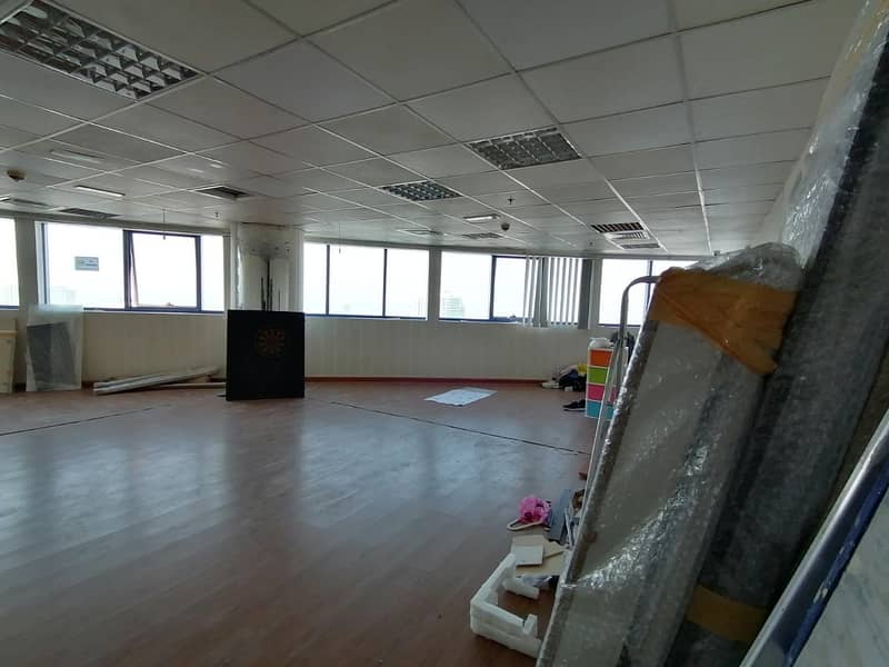 A large luxury office for rent in a luxurious strategic location on the highest floor