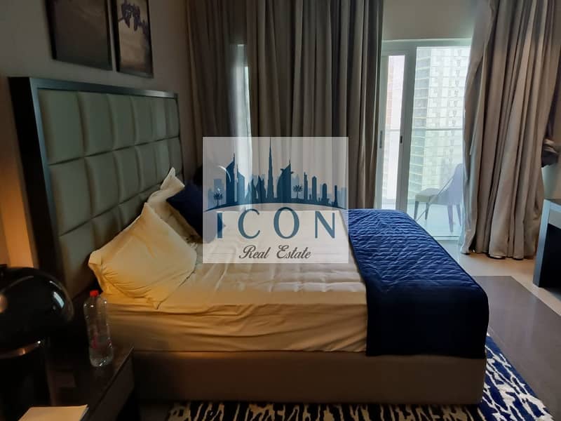 2 Fully Furnished Studio/Ready to Move in /Large Balcony/Pool view/Vacant unit