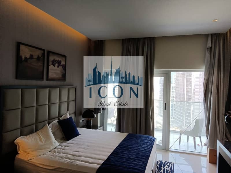 5 Fully Furnished Studio/Ready to Move in /Large Balcony/Pool view/Vacant unit