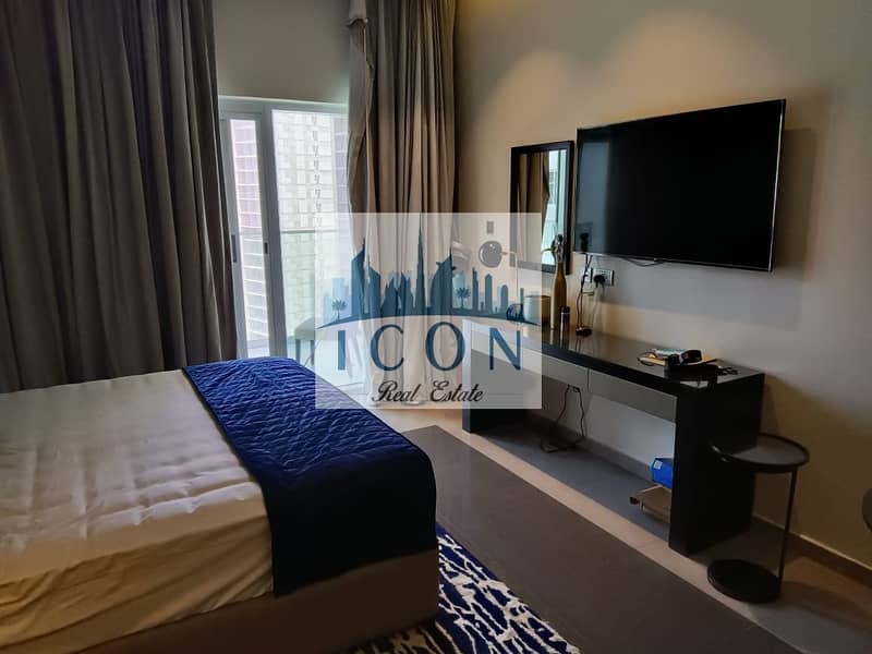 6 Fully Furnished Studio/Ready to Move in /Large Balcony/Pool view/Vacant unit