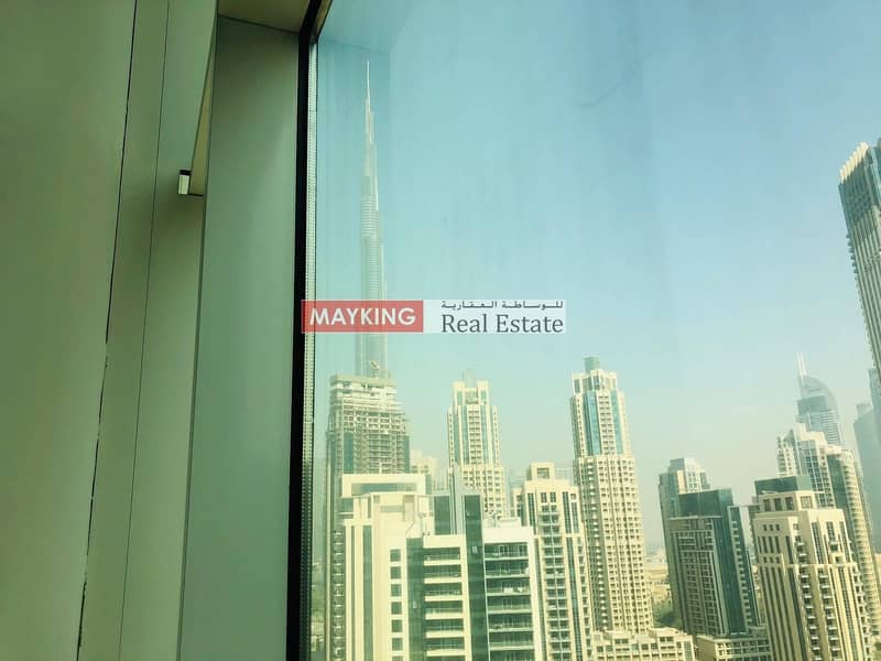 7 Semi Furnished with Burj Khalifa and Lake View for Rent in Clover Bay