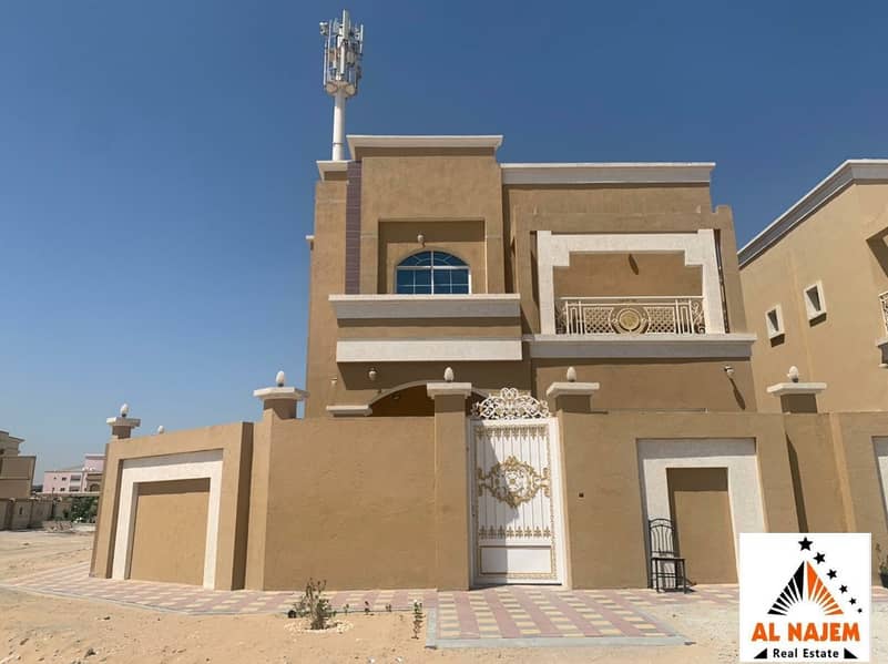 You own your future villa without down payment The sale is a new villa on the corner of a street in the Al Mowaihat 1 area in Ajman with the possibility of bank financing, cash or housing