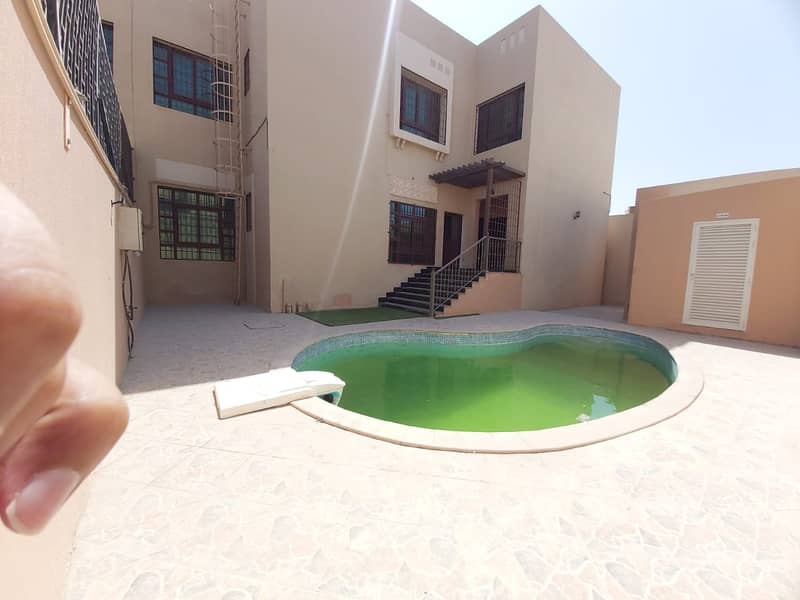 Modren Style!! 6Master Br Villa With Balcony And Private Pool Nice With Maids Driver Room And  Full Washroom+KCA