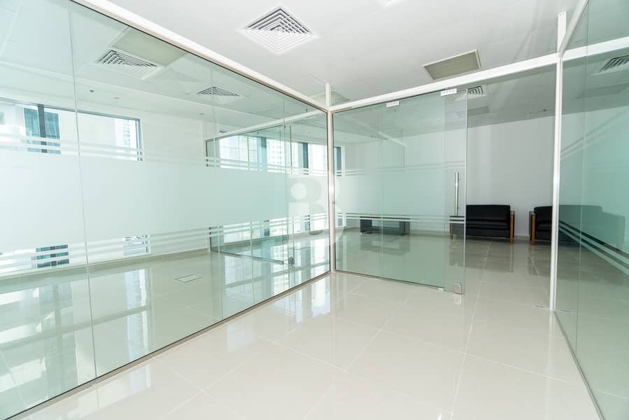 10 Fitted with glass partitions | Regal Tower | Business Bay