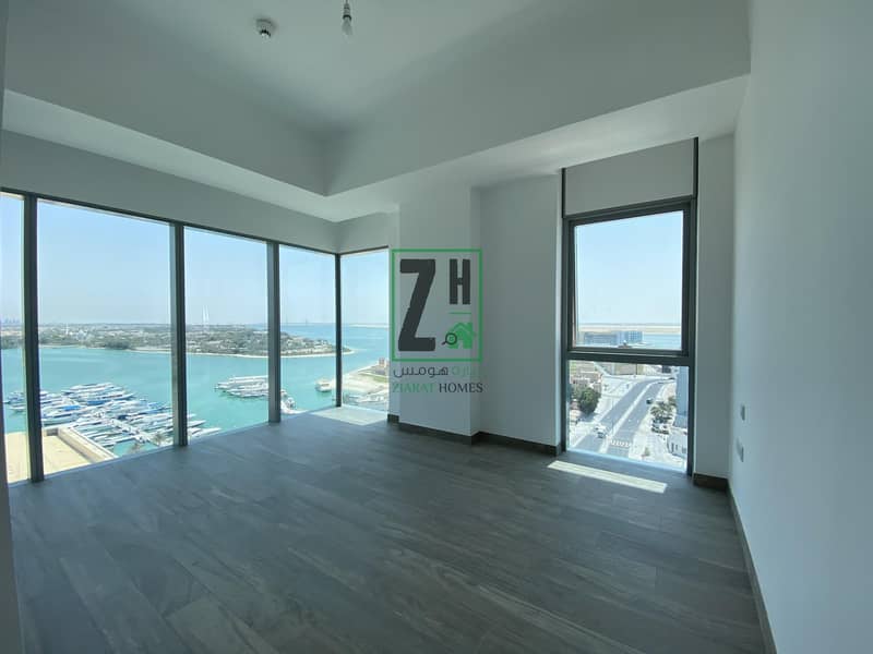 "Beautiful Marina View : 2 Bedroom + Maid's Room Apartment in a Prime Location"