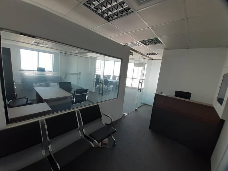 3 Fully Furniture [ Glass Partition ] Call Now