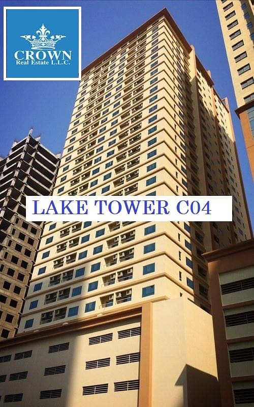 Invest now! Prices are low!! 2 Bedroom Hall w/ parking and FEWA paid in Lake Tower C4 Emirates City