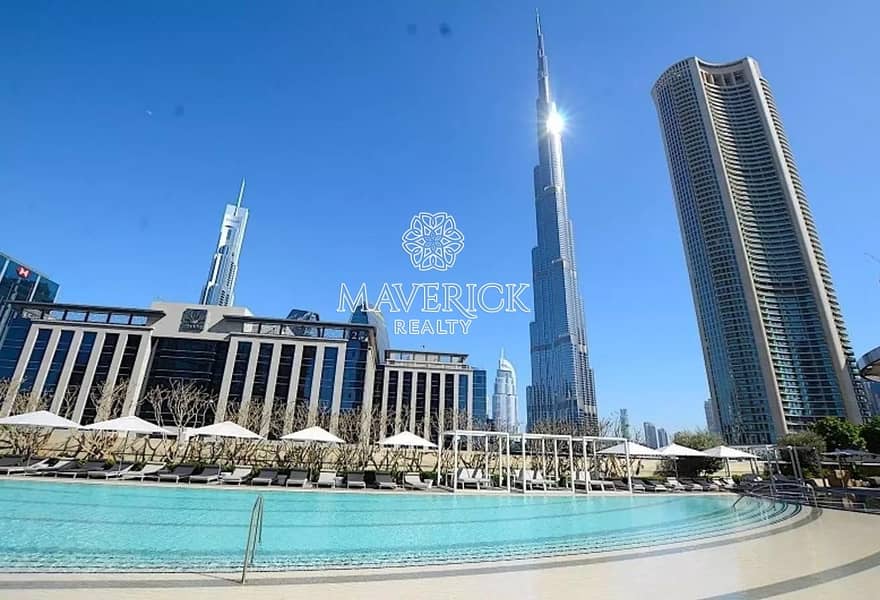 27 Mid Floor 2BR | Burj Khalifa View | Vacant on Transfer