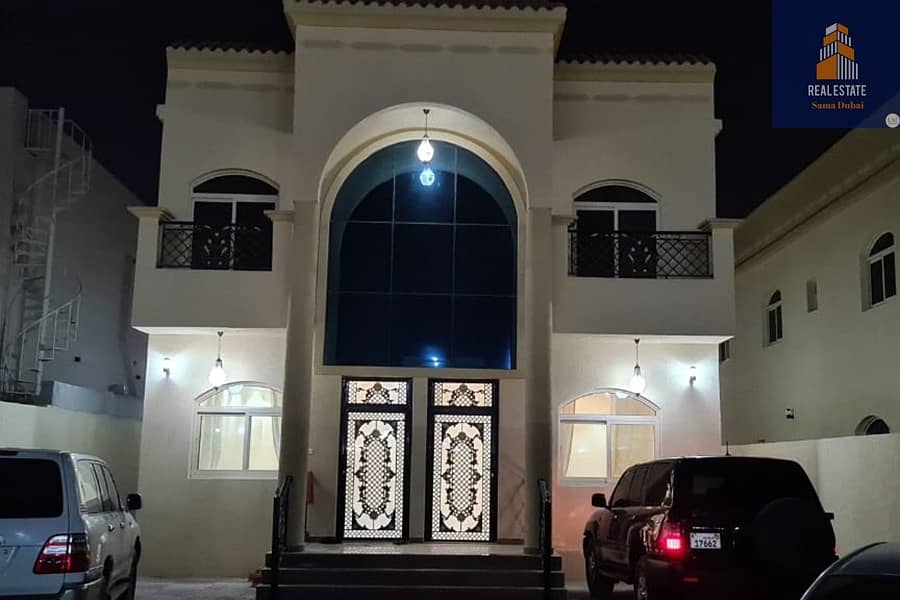 A villa for annual rent in Al Mowaihat, new, first inhabitant, fully furnished, very elegant furniture for the owners of the high class