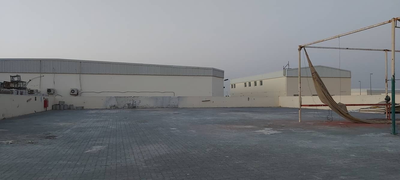 18000 Sqft Open Yard 3 Phase Power Office Boundary wall In Al Sajaa Near Saja Police Station Sharjah