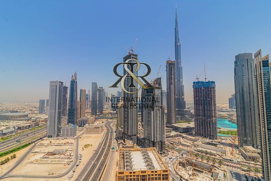 With 360 Video Tour | Burj Khalifa View | High Floor