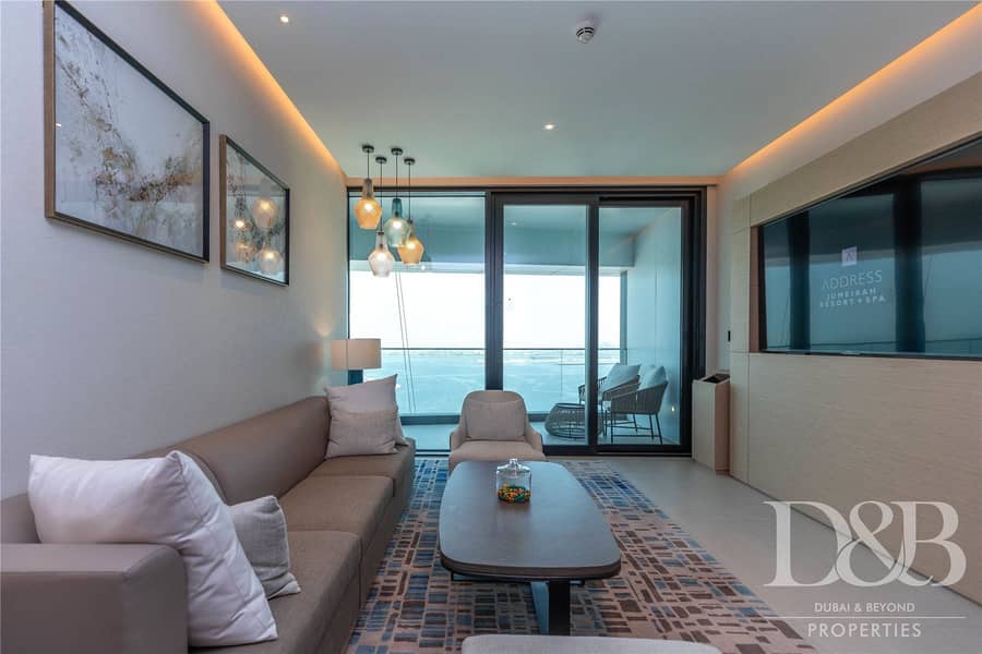 3 R2E | Full Sea and Dubai Eye View | High Floor