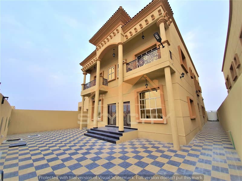 Luxurious villa for sale without down payment, with monthly installments starting from 7000 dirhams