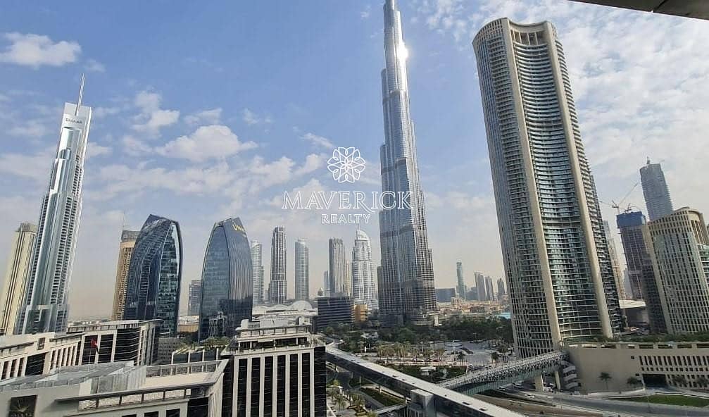 28 Mid Floor 2BR | Burj Khalifa View | Vacant on Transfer