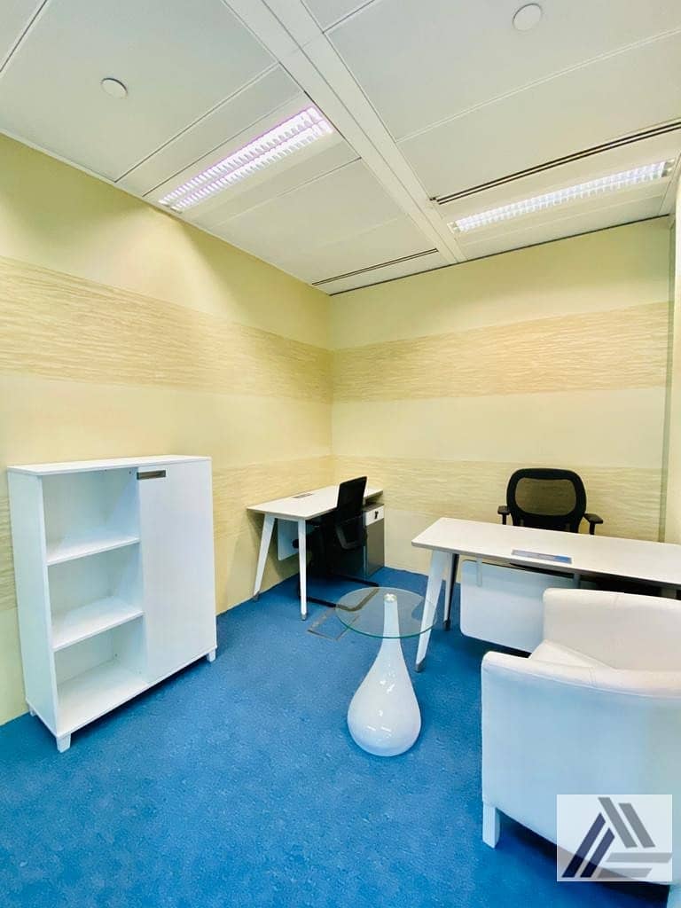 Serviced Furnish Office Suitable for 2 Staff / Meeting room facility / Linked with Burjuman Mall And