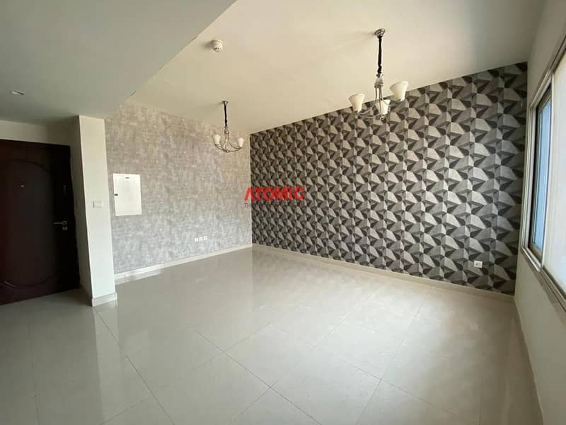6 Amazing offer large studio with balcony pool view in Warsan4
