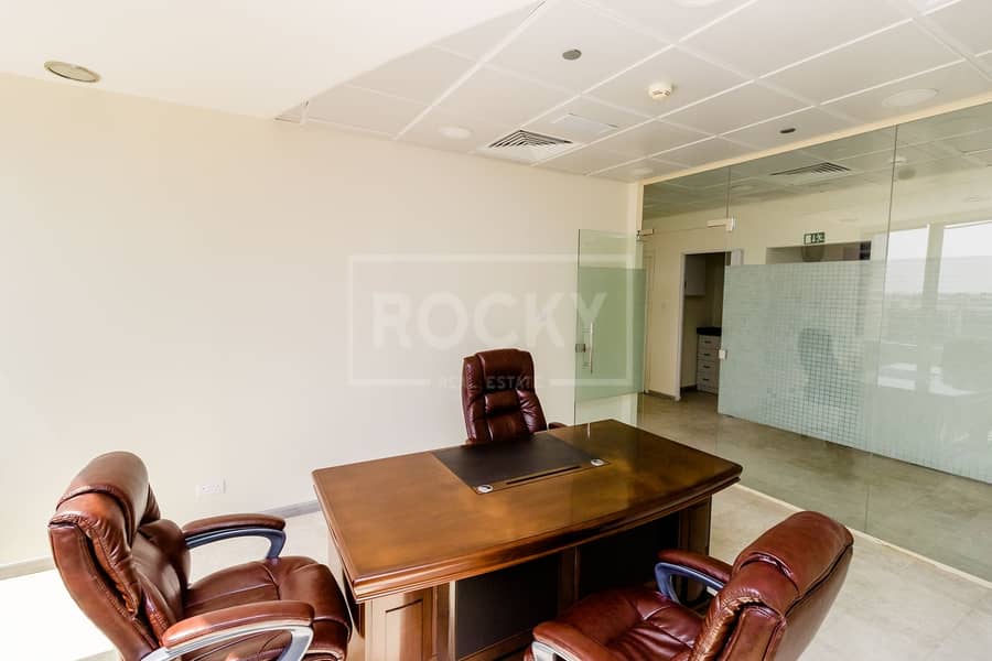 11 Semi Furnished Office | Partitioned | 2 Parking | DMCC
