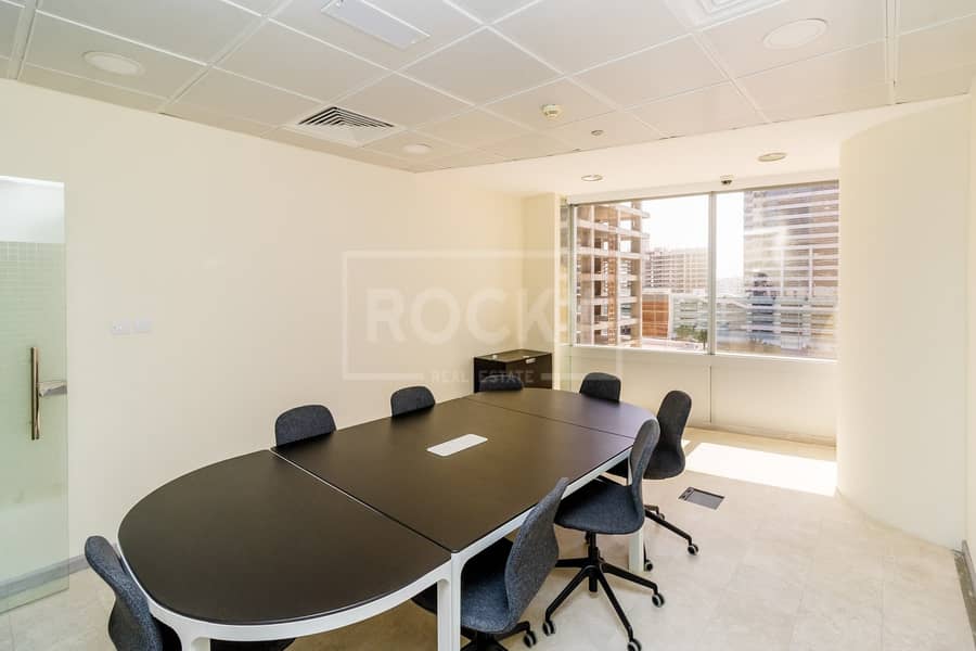 12 Semi Furnished Office | Partitioned | 2 Parking | DMCC
