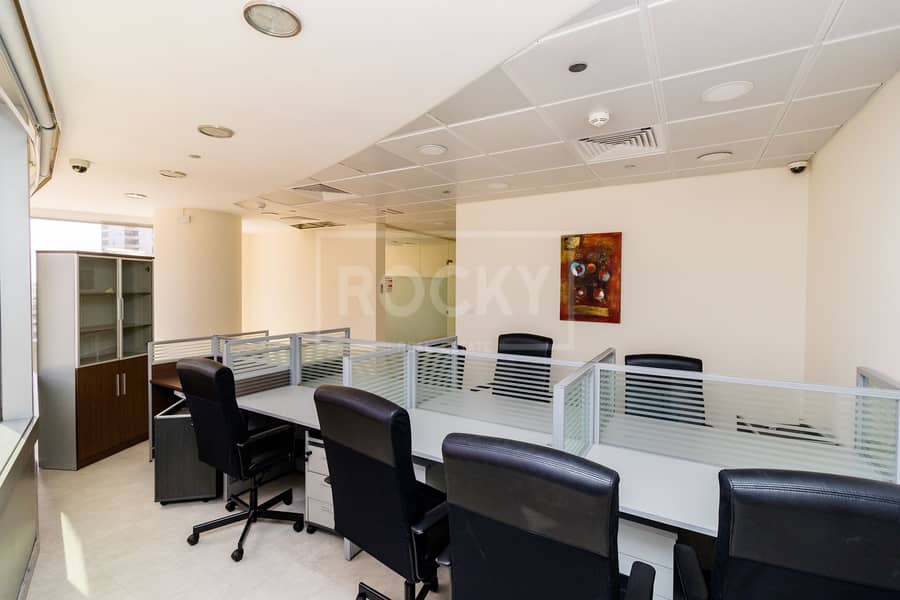 13 Semi Furnished Office | Partitioned | 2 Parking | DMCC
