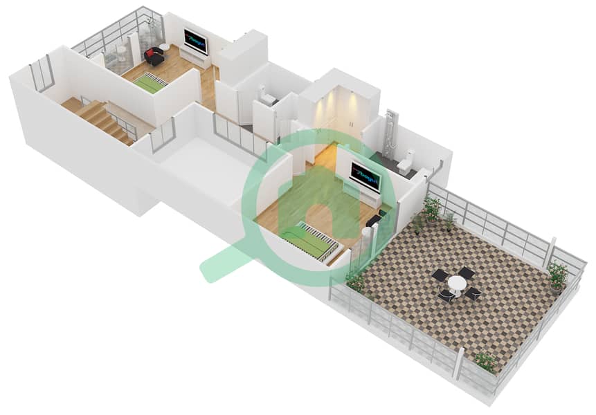 Le Grand Chateau -  Townhouse Type C Floor plan interactive3D