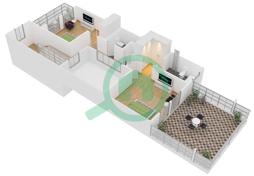 Le Grand Chateau -  Townhouse Type C Floor plan interactive3D