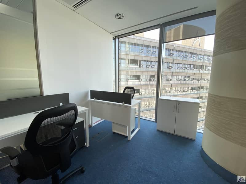 Fully Furnished | Serviced office-Linked with Burjuman Mall and Metro