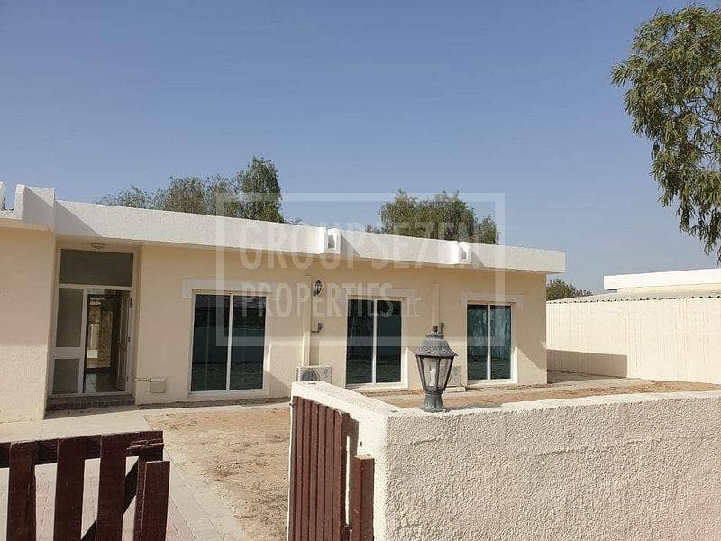 5 Huge garden 3 Bed Villa for Rent Jebel Ali Village