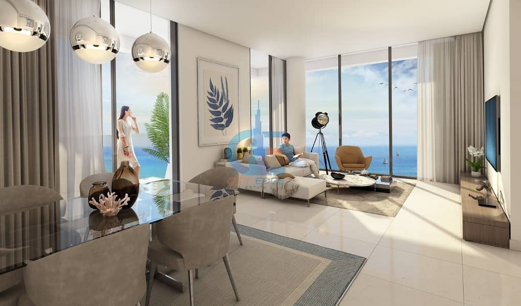 7 Own an apartment with direct water view only with 10% down payment  and enjoy flexible installments