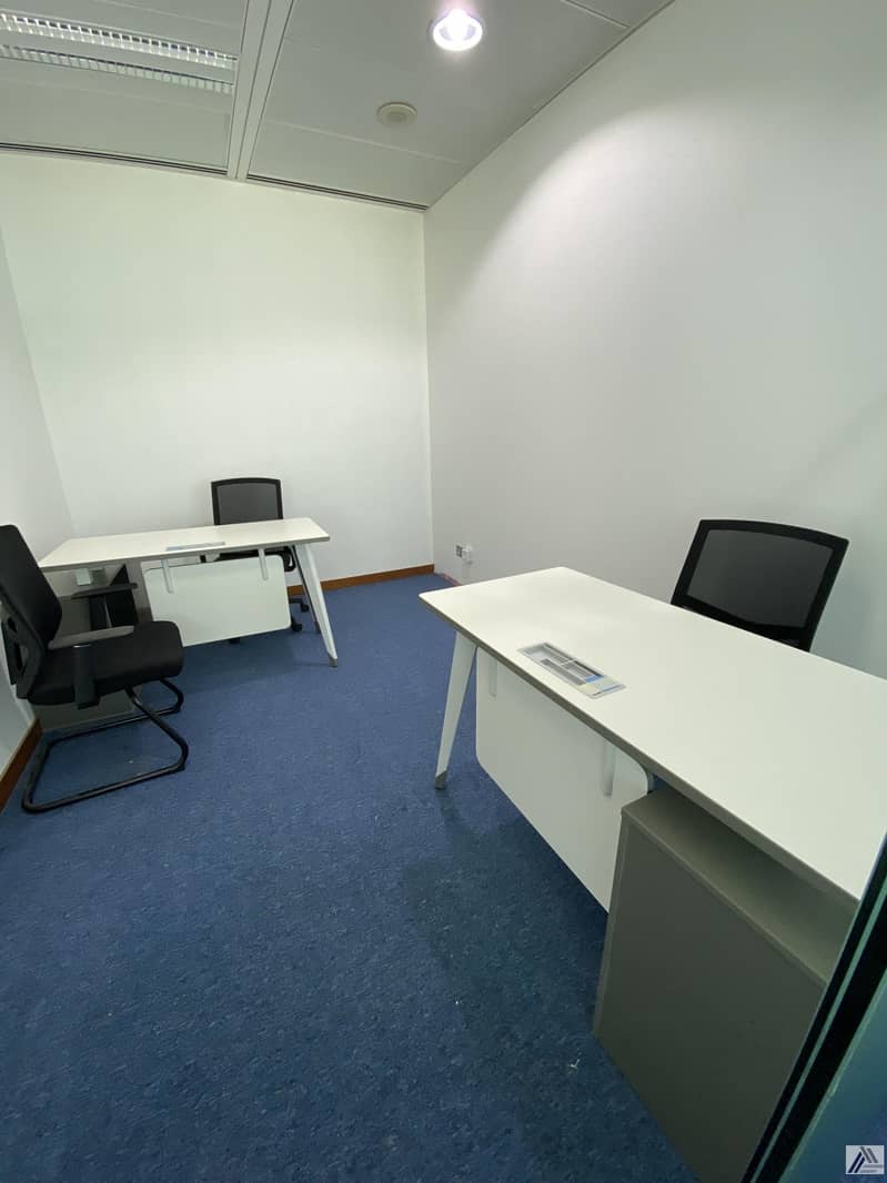 2 Deal of the weak | 1 payment | Independent Fully Furnished /Serviced Office/Linked with Burjuman Mall and Metro