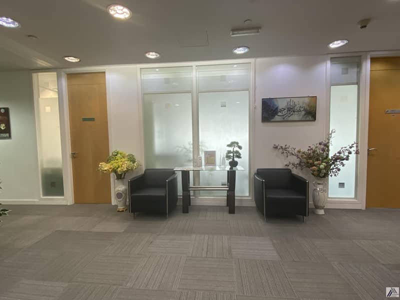 6 Deal of the weak | 1 payment | Independent Fully Furnished /Serviced Office/Linked with Burjuman Mall and Metro