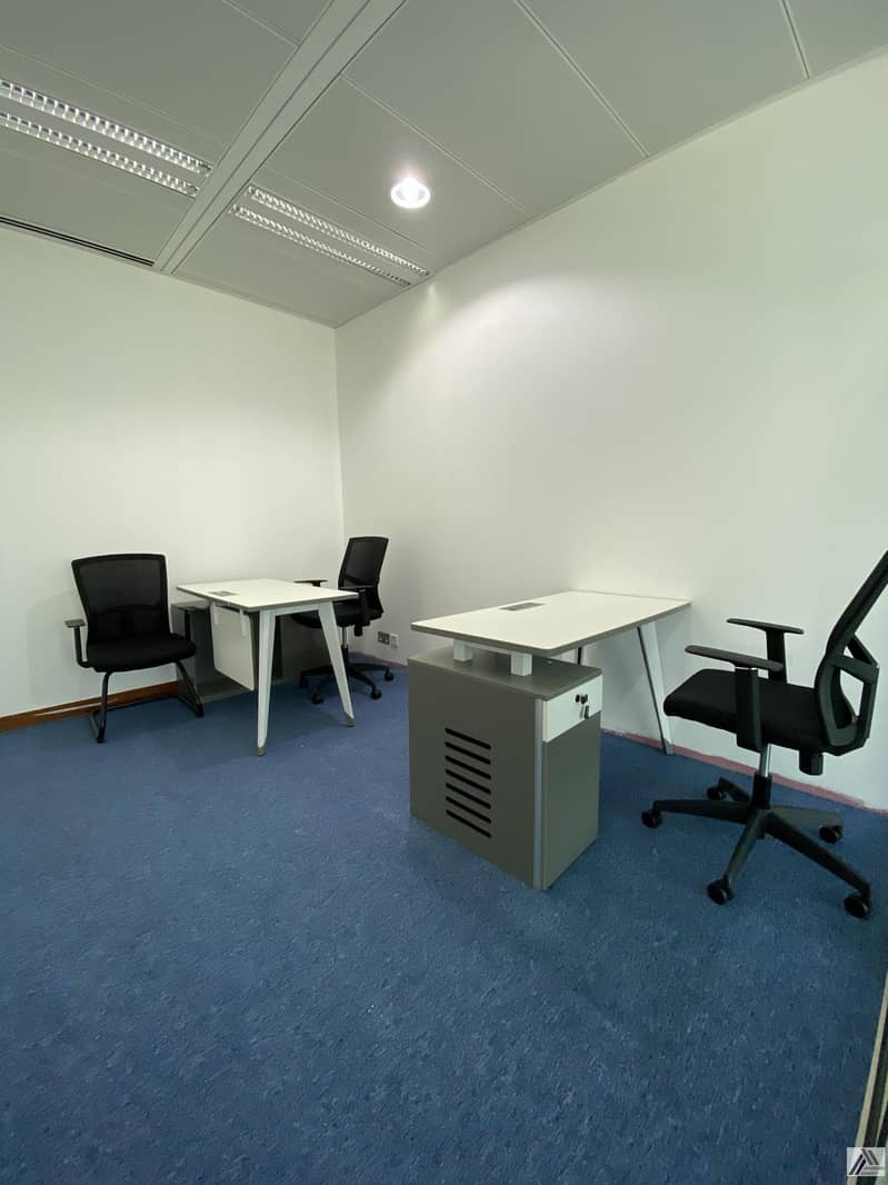 7 Deal of the weak | 1 payment | Independent Fully Furnished /Serviced Office/Linked with Burjuman Mall and Metro