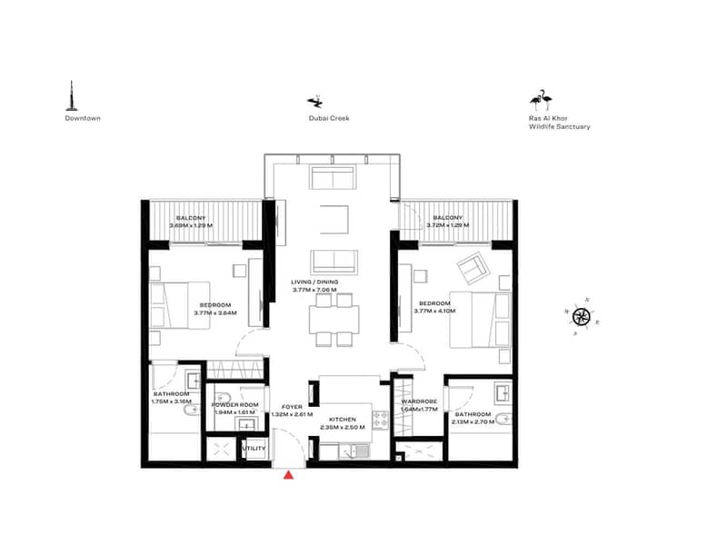 13 Stunning 2 Bedroom Luxurious Lifestyle/ Burj Khalifa View/Payment Plan