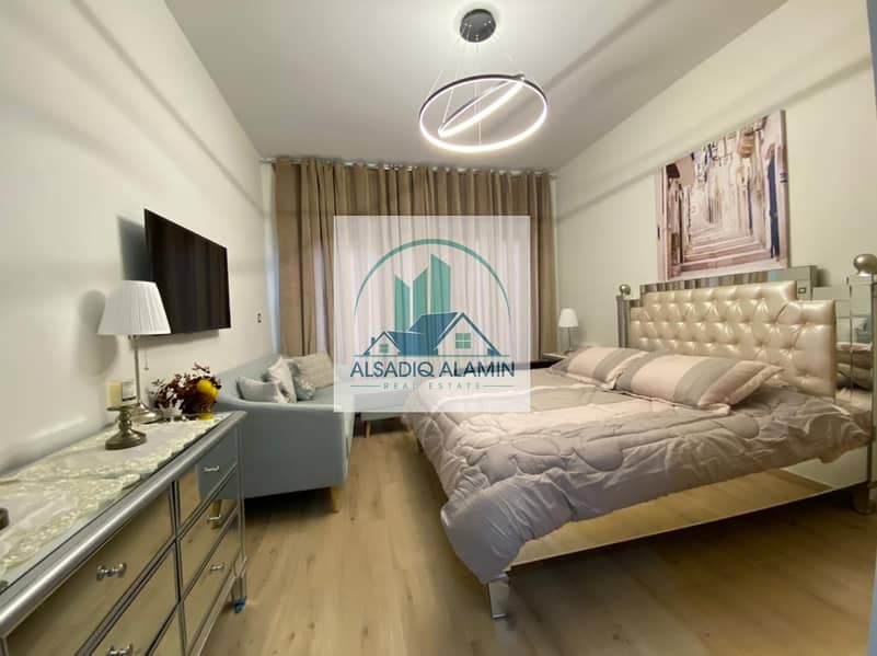 LUXOURIOUSLY  FURNISHED | WELL EQUIPED| BRAND NEW STUDIO| CHILLER FREE| AZIZI AURA | 12 CHEQUES