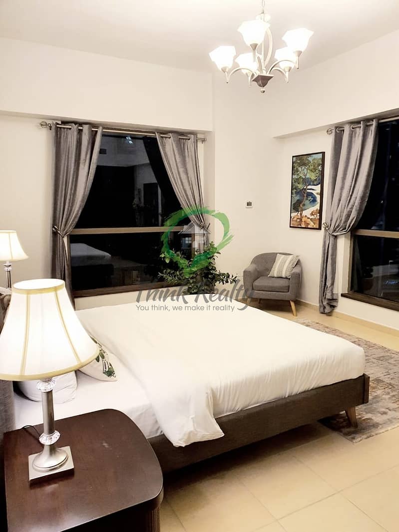 18 Easy  acsess to JBR  | hotel furnetur  |great layout