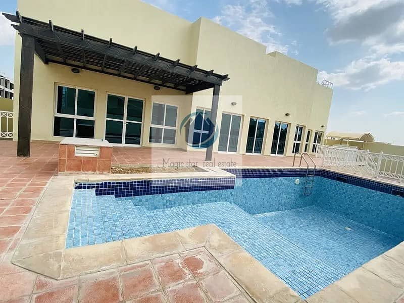 Private Pool+Garden Private Entrance 3 Bed Villa In Khalifa  City A