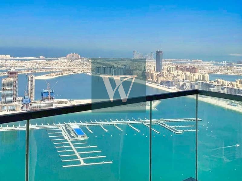 2 Above 70th Floor |   Fully Fitted Kitchen  |   Unobstructed Views of Sea & Palm Jumeirah  |  Vacant