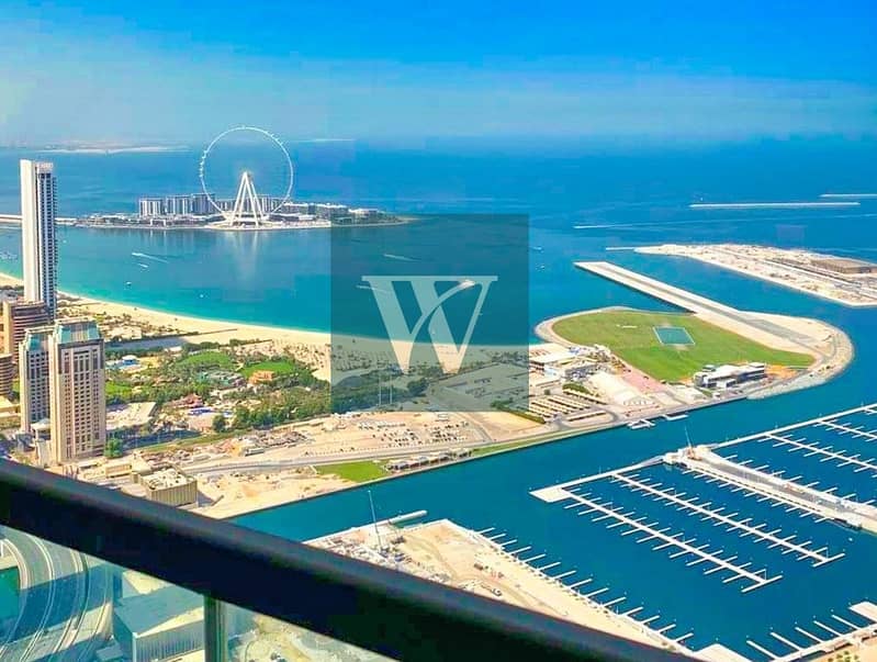 5 Above 70th Floor |   Fully Fitted Kitchen  |   Unobstructed Views of Sea & Palm Jumeirah  |  Vacant