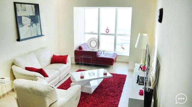 Attractive Fully Furnished  One Bedroom Apartment With Balcony | Full Sea View | Open Kitchen | High Floor