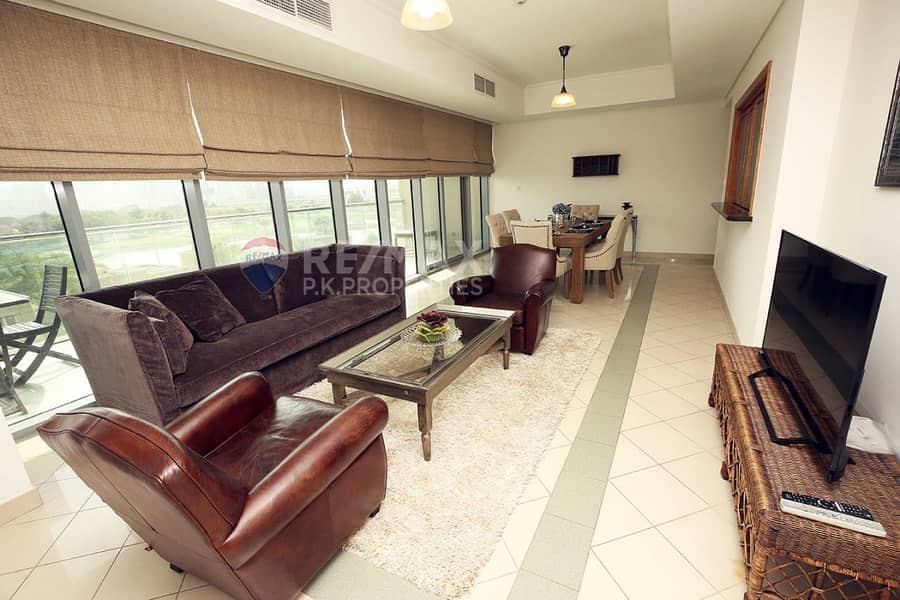 2 Golf Course View | Furnished 2 BR | Chiller Free